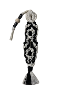 Handcrafted Macramé Bookmark with Beads & Tassel