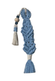 Handcrafted Macramé Bookmark with Beads & Tassel
