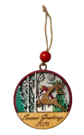 Season’s Greetings 2025 Rustic Reindeer Ornament