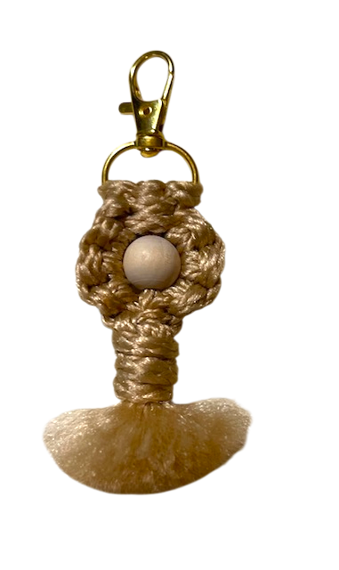 Macrame Flower Keychain