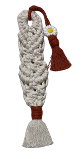 Handcrafted Macramé Bookmark with Beads & Tassel